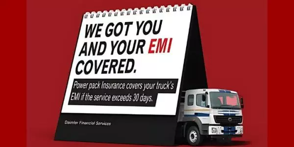 Comprehensive EMI insurance for BharatBenz trucks and buses, ensuring financial security and peace of mind for owners.